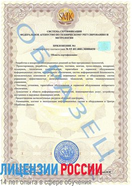 Образец сертификата соответствия (приложение) Якутск Сертификат ISO 27001